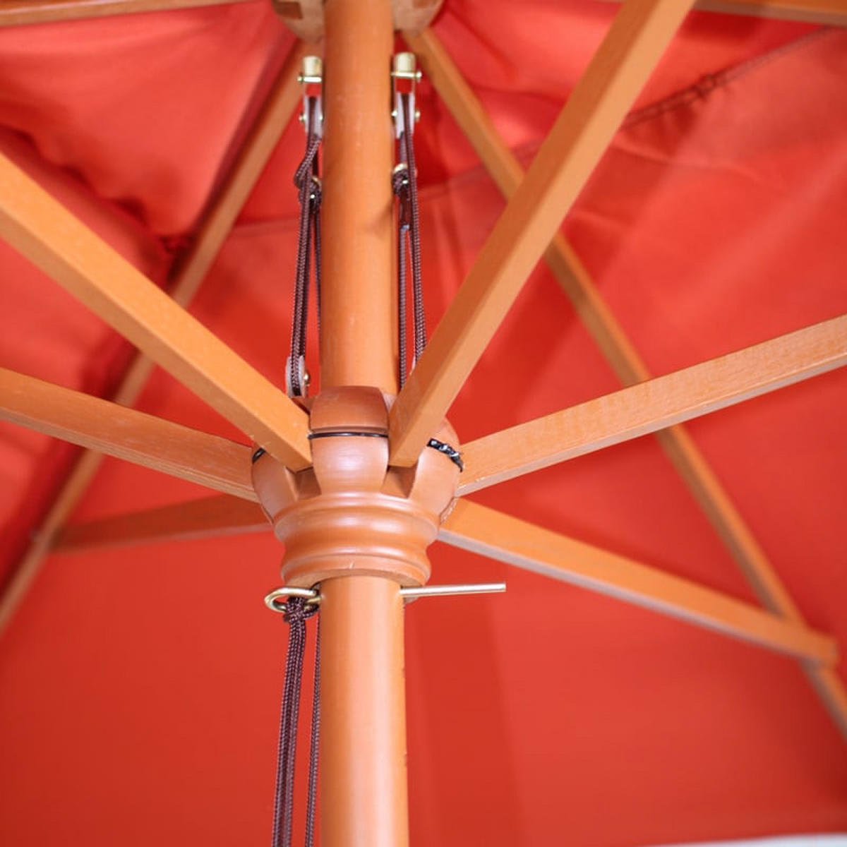 SONNENSCHIRM Orange - Orange, Holz (300/200cm) - MCW