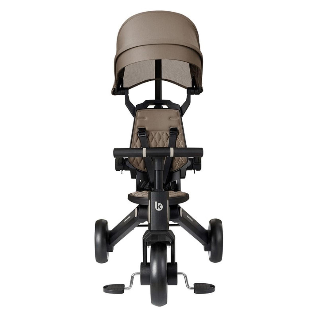 DREIRAD Trix 3 in 1 beige Schiebegriff, Sonnendach faltbar, Gurt - Beige, Metall (95/51/94cm) - Kikka boo