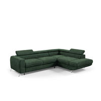 ECKSOFA Marios Mit Schlaffunktion - Grün, Holzwerkstoff/Textil (202/260cm) - Fun Möbel