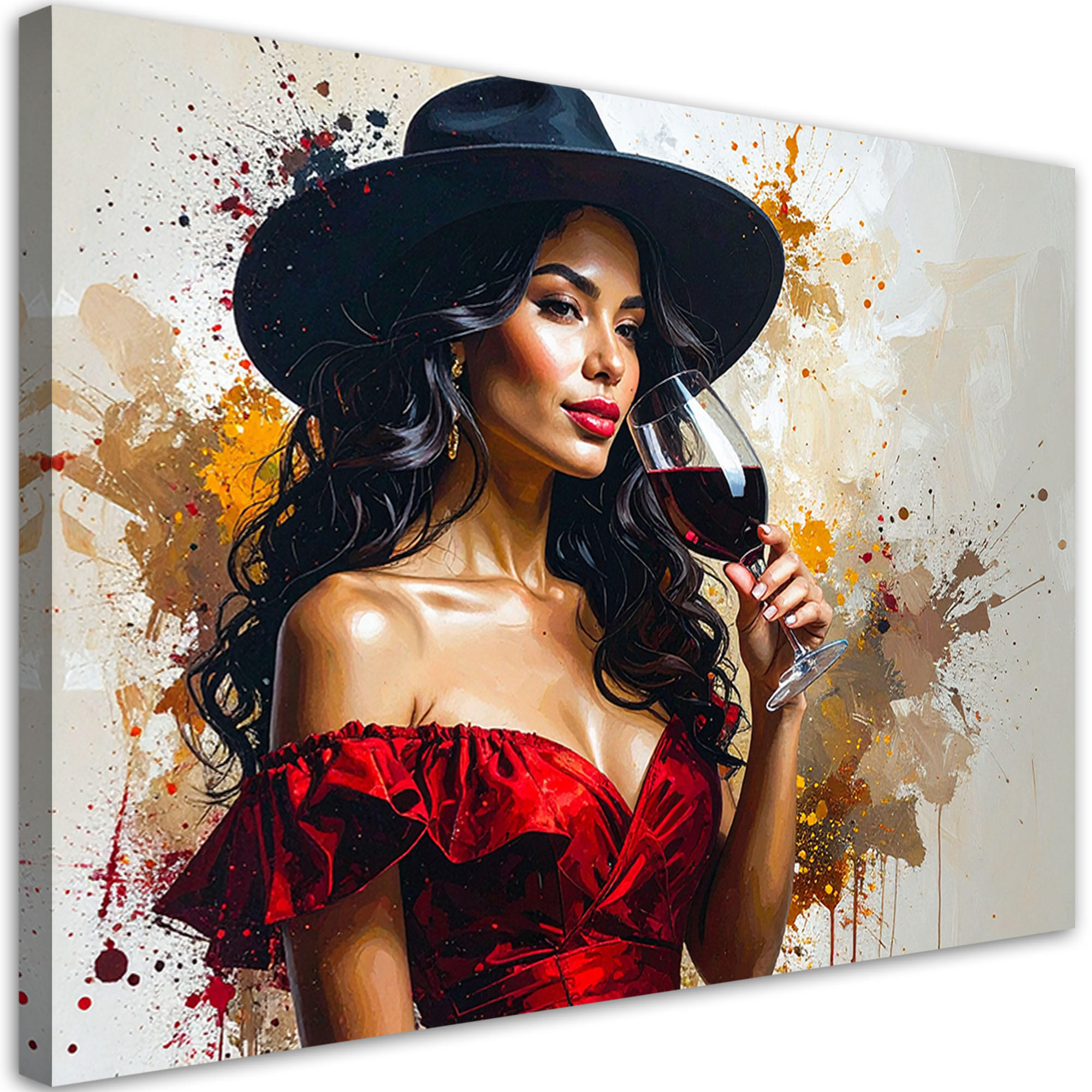 Feeby Wandbild, Rot 60x40 cm