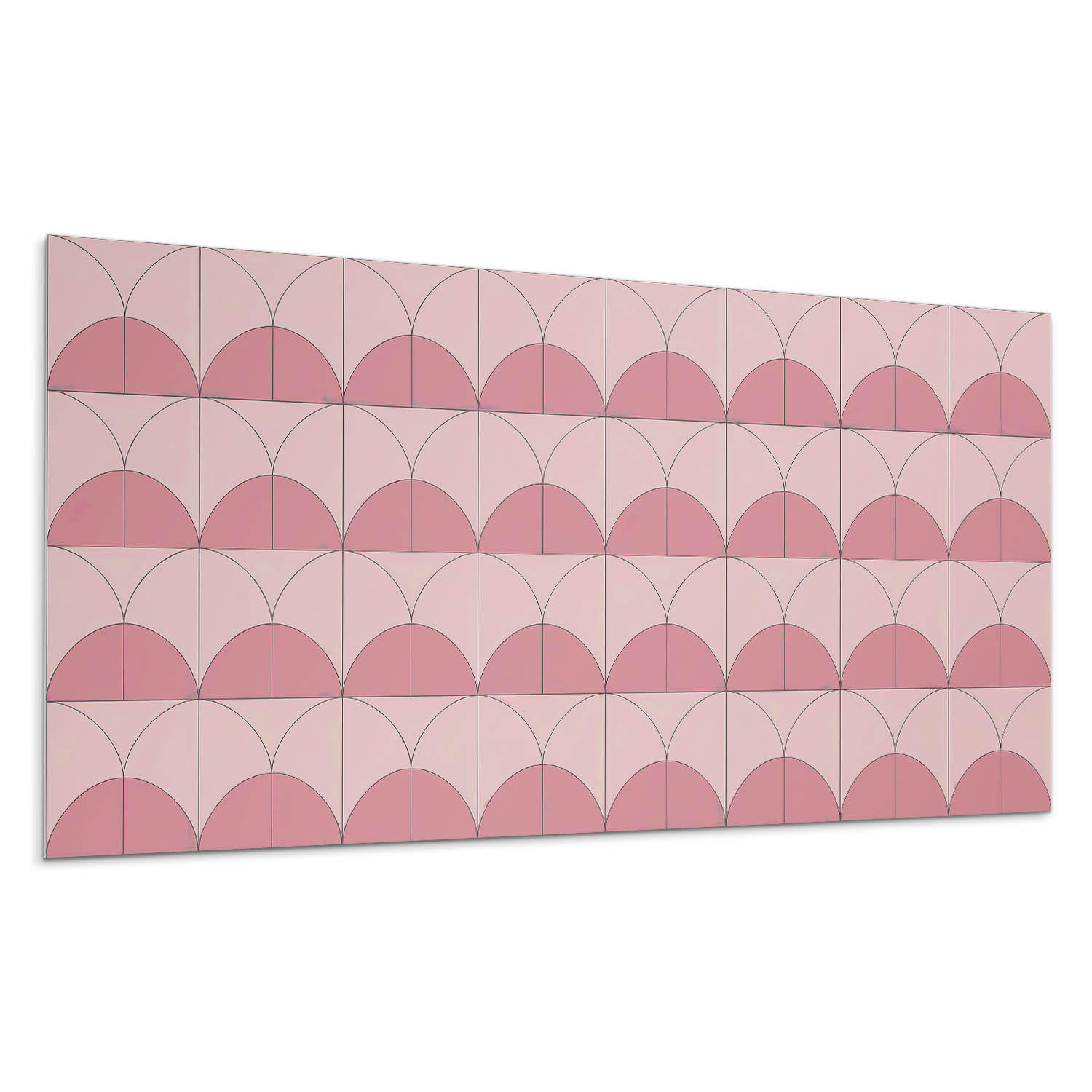 WANDPANEEL 10x 40x20 cm selbstklebend Velmorra - Rosa, Kunststoff (20/1.6/40cm) - Wallfluent