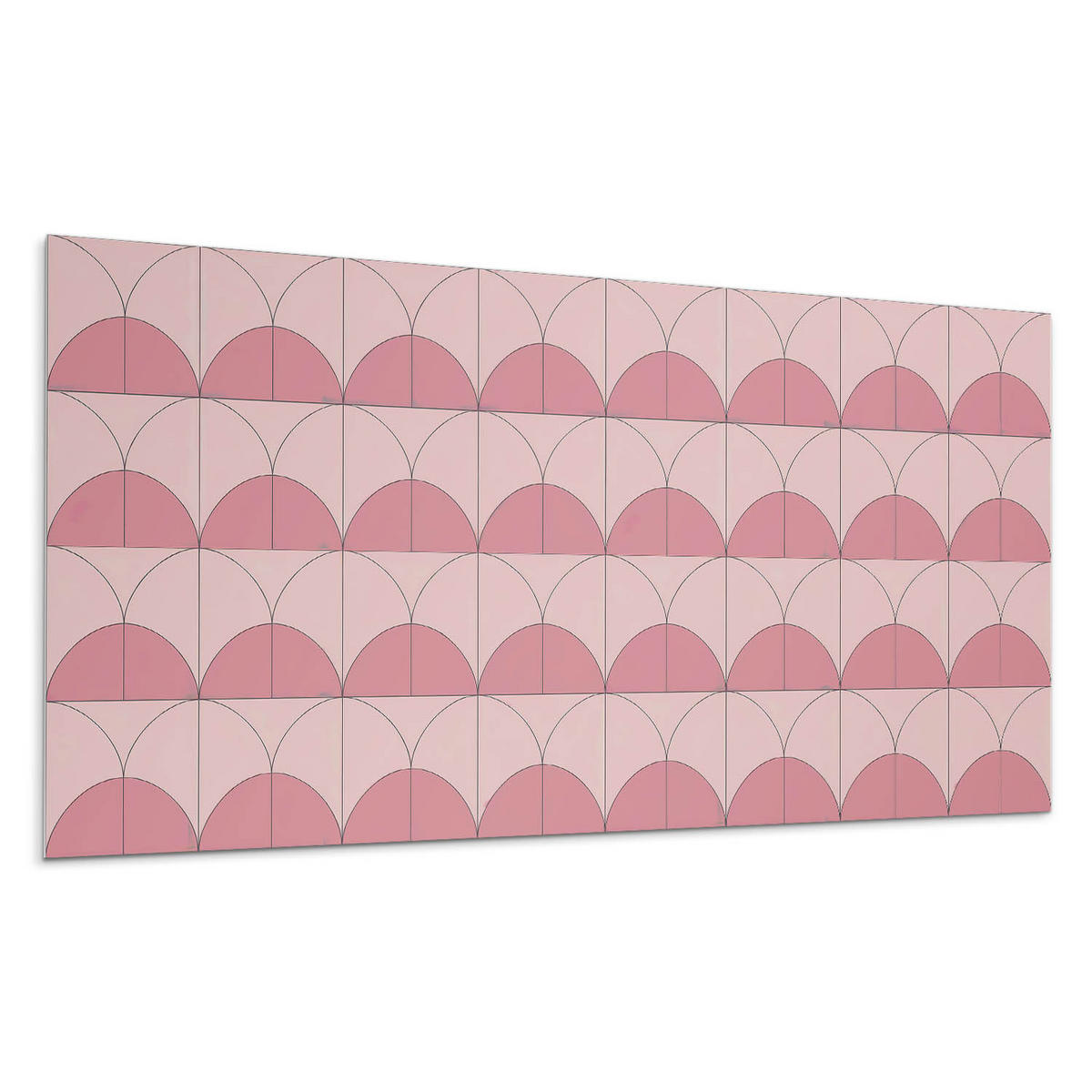 WANDPANEEL 10x 40x20 cm selbstklebend Velmorra - Rosa, Kunststoff (20/1.6/40cm) - Wallfluent