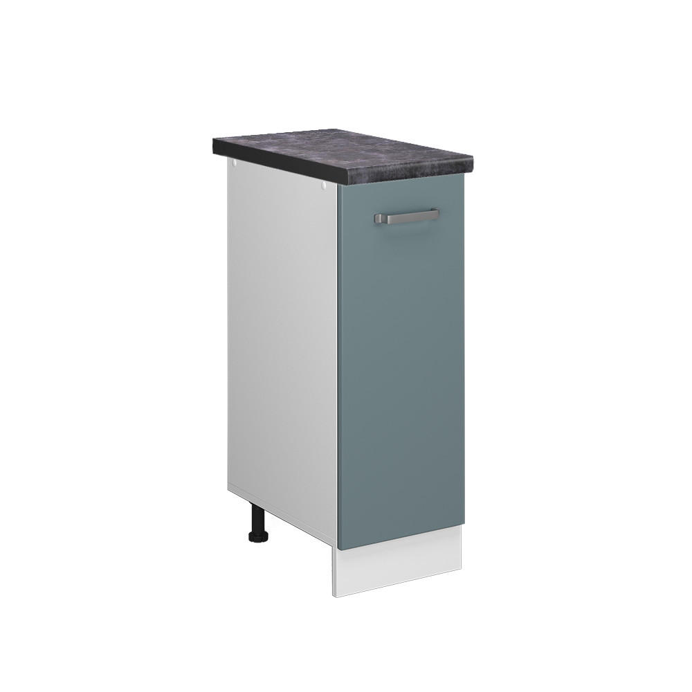 APOTHEKERSCHRANK R-Line Blau-Grau 30 cm, AP Anthrazit - Blaugrau/Weiß, Holzwerkstoff (30/81.6/60cm) - Vicco