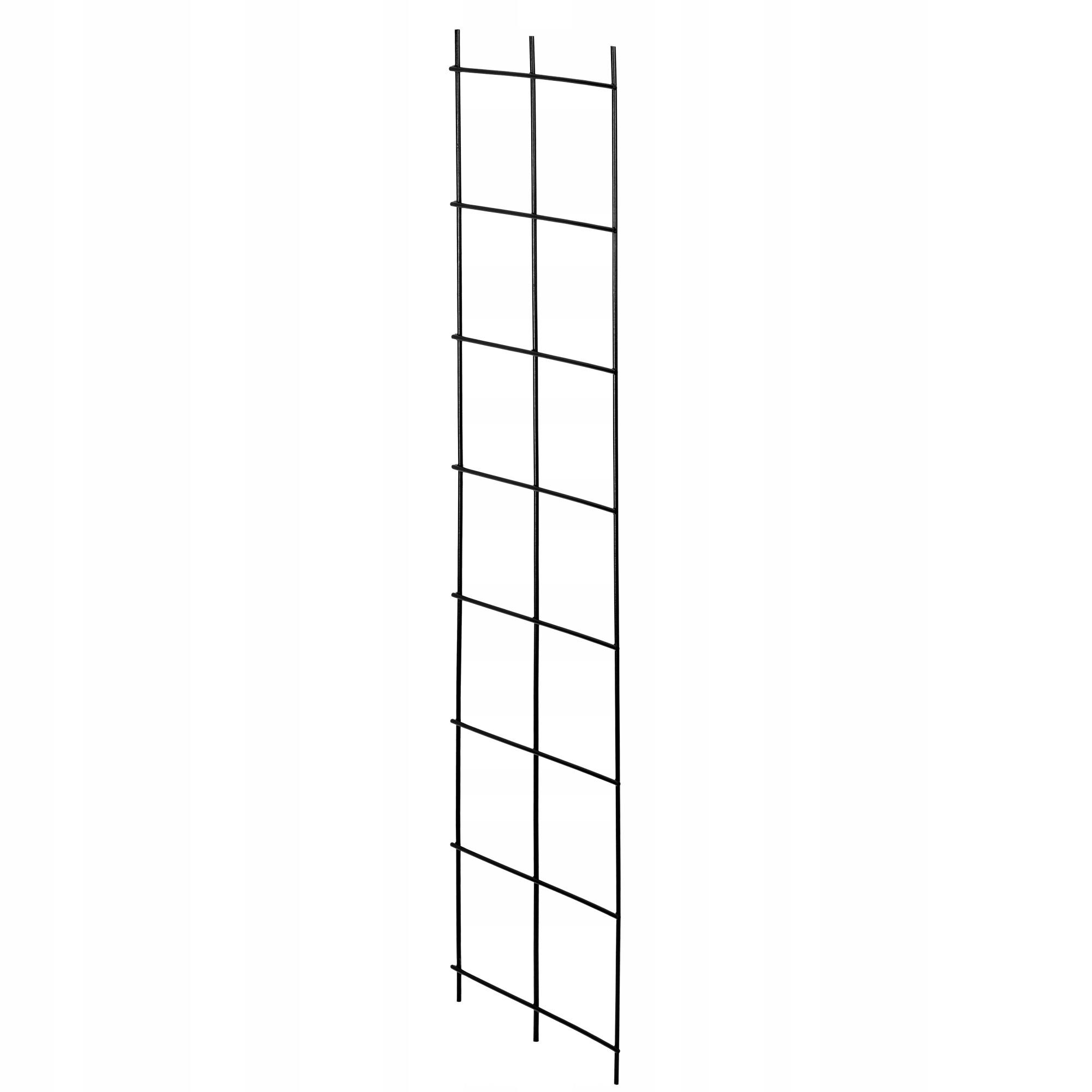Kadax Blumengitter Schwarz 35x120 cm