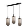 HÄNGELEUCHTE Velo 3-flammig Klar Ø 18cm - Klar/Schwarz, Glas (18/18/33cm) - s.luce