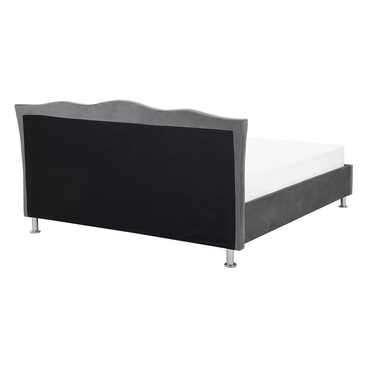 BETT 140/200cm Dunkelgrau Metz - Dunkelgrau, Textil (140/200cm) - Beliani