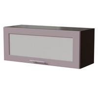 KLAPPHÄNGESCHRANK Bari W4BS/90 WKF Schwarz / RAL 5024 pastellblau 90 / 32,5 / 36cm Blum Aventos - Violett/Schwarz, Holz/Holzwerkstoff (90/36/32.5cm) - Feldmann-Wohnen