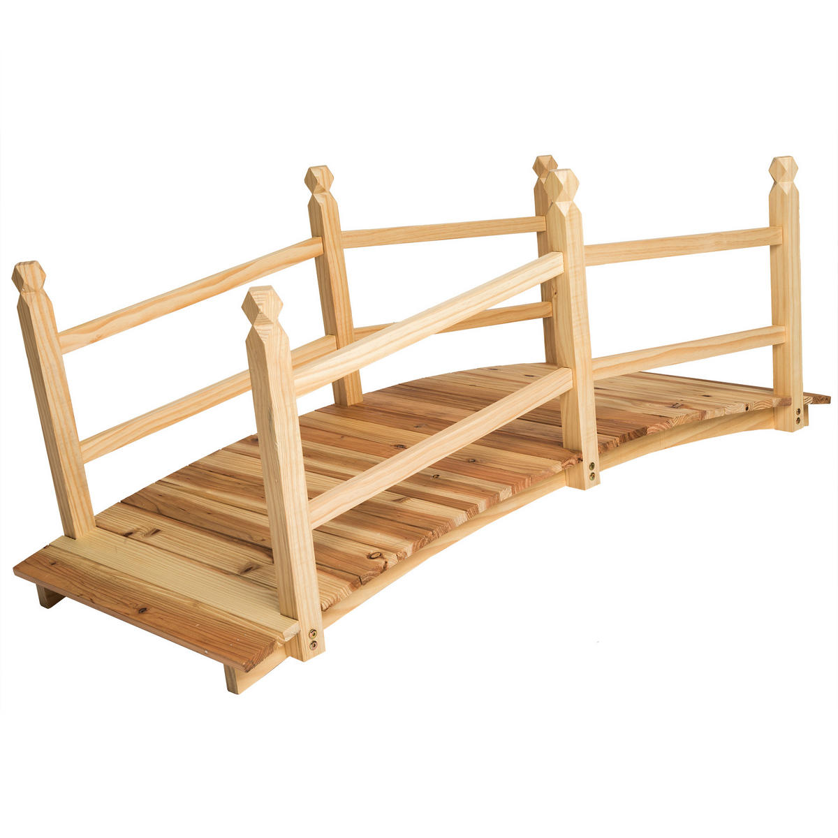 GARTENBRÜCKE Cantara,137 x 58 x 58 cm,braun - Braun, Holz (137/58/58cm) - tectake