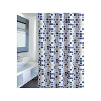 DUSCHVORHANG Dunkelgrau Polyester breit schimmelresistent wasserfest antibakteriell maschinenwaschbar mit Haken - Grau, Textil (240/240cm) - MCBOSON