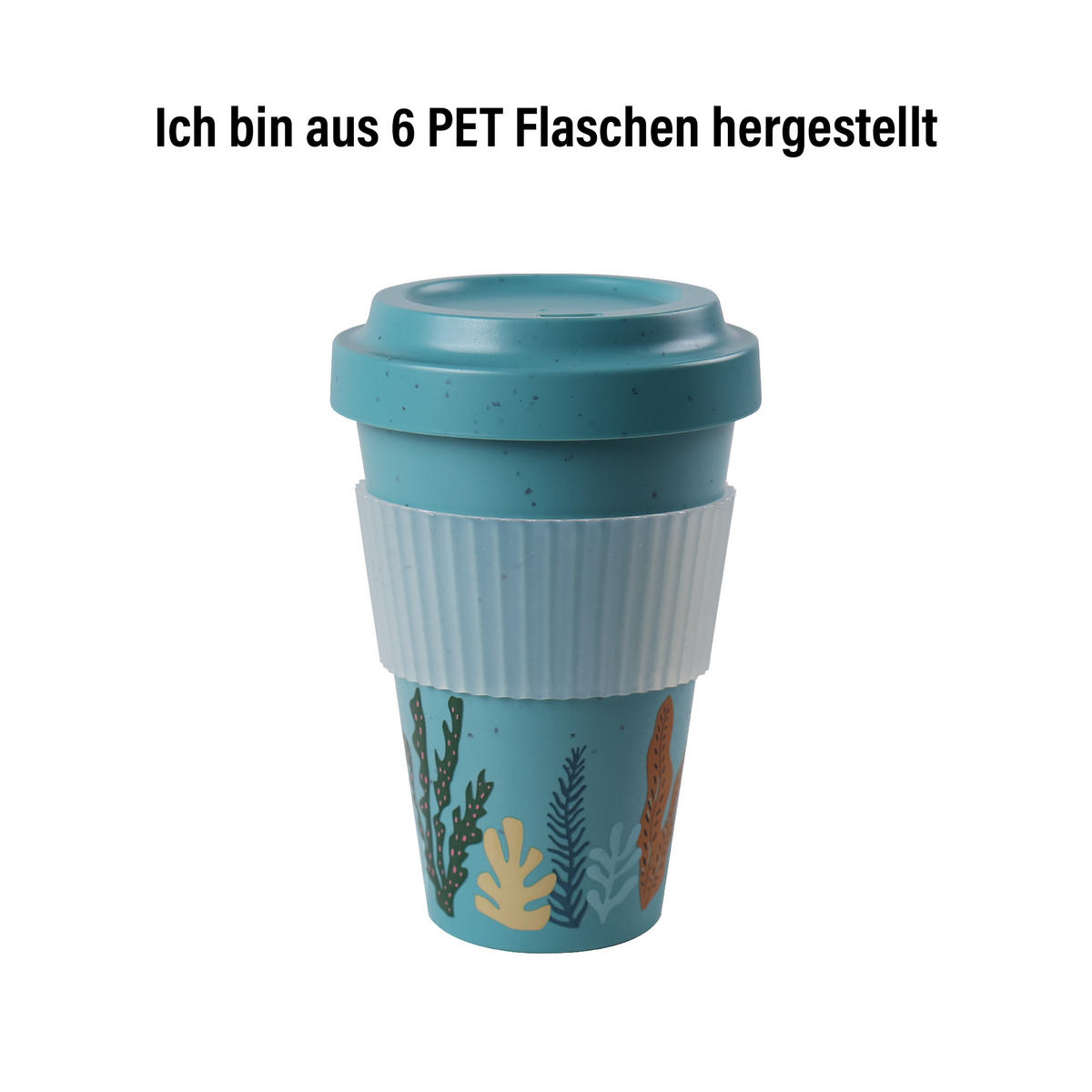 KAFFEEBECHER to-go - Türkis, Kunststoff (0.4L) - Stoneline