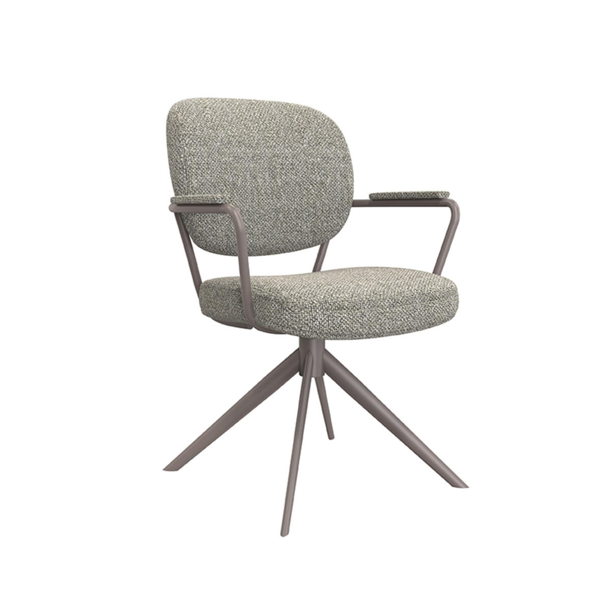 ESSZIMMERSTUHL Basel Grau 64/61/89 cm 2er-Set - Grau, Textil (61/89/64cm) - LABEL51