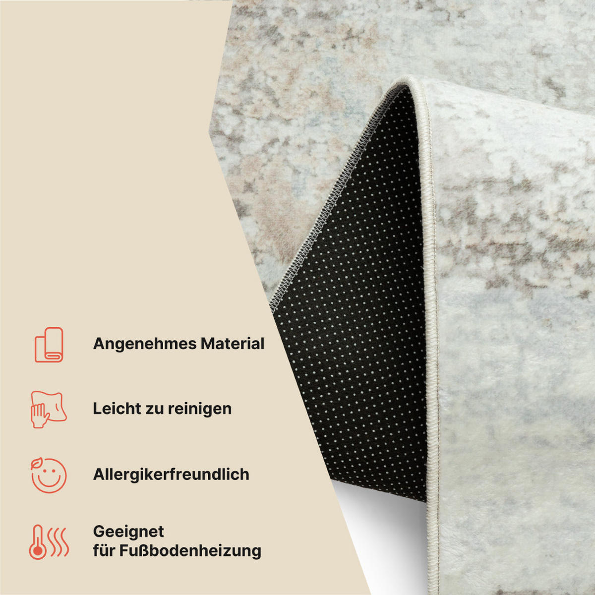 TEPPICH VENEZIA Grau 300/400 cm - Grau, Textil (300/400cm) - Tapiso