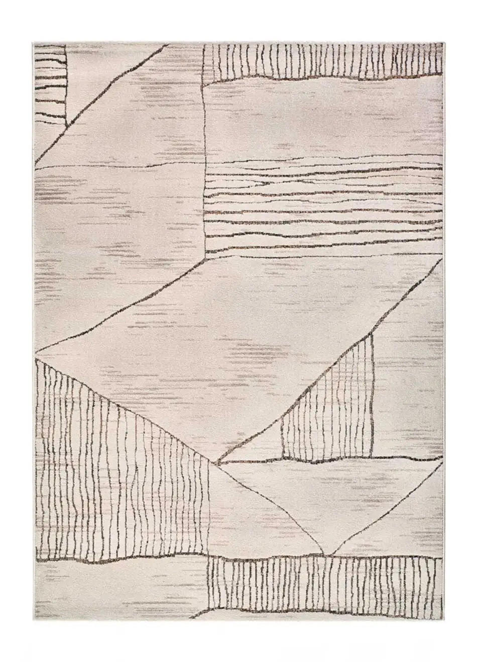 Atticgo Webteppich Creme 160x235 cm