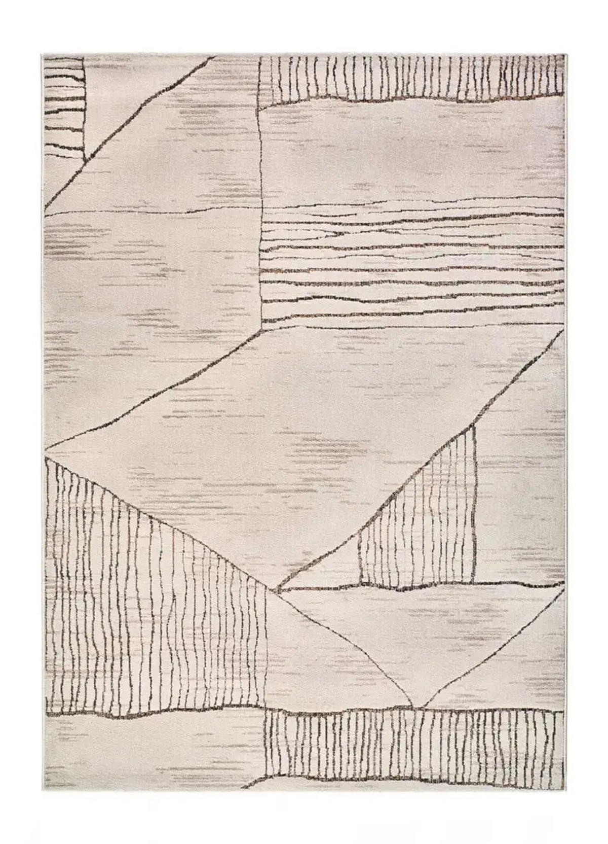 WEBTEPPICH Creme / Braun Ceres 200/285 cm - Creme, Naturmaterialien/Textil (200/285cm) - Atticgo