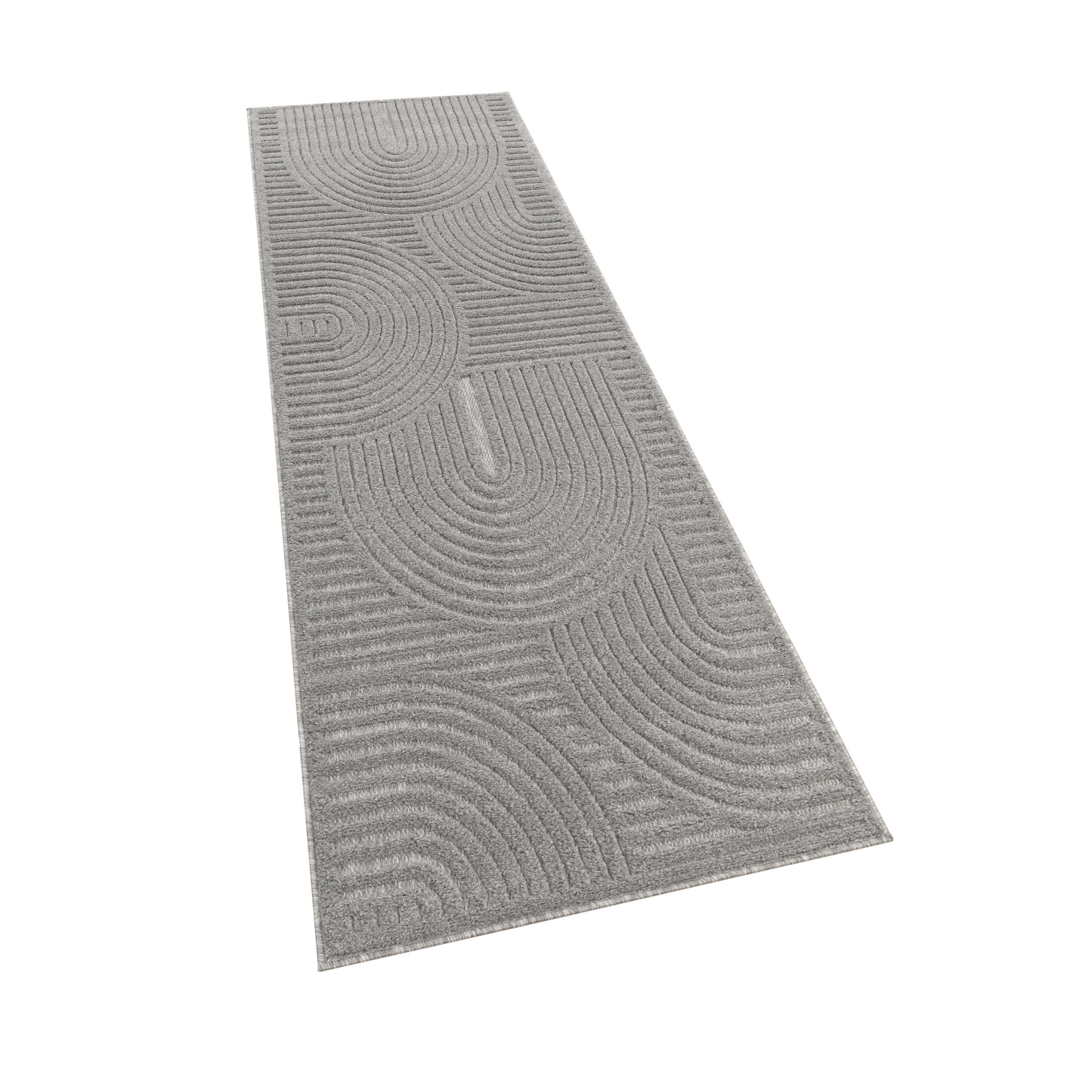 OUTDOORTEPPICH 60/100 cm Livorno 674 - Grau, Textil (60/100cm) - Paco Home