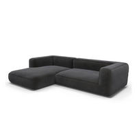 ECKSOFA (links) SOFIA Köpergewebe Grau 255cm - Grau, Textil (255/166cm) - Premium Interiors