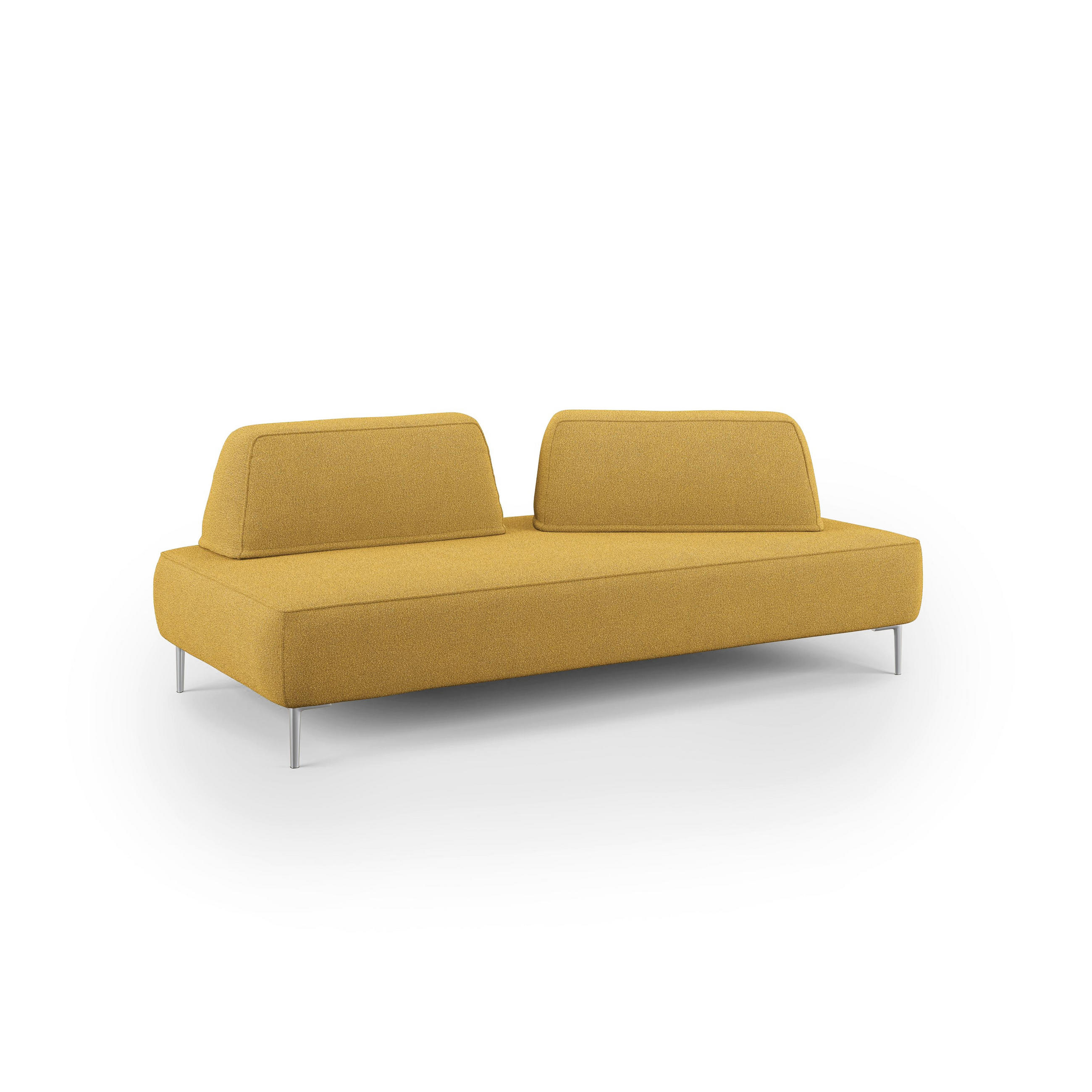 Divani.store Linearsofa Gelb 212x42x115 cm