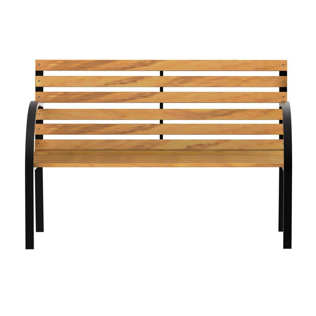 GARTENBANK DE-17799 Natur/Schwarz - Braun, Holz (122/83/60cm) - ComfortXL