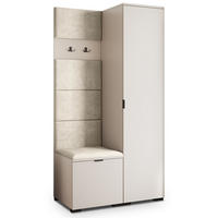 GARDEROBENSCHRANK LORI 95/181/51 cm Modern Kaschmir - Kaschmir, Holzwerkstoff (95/181/51cm) - MASSENO