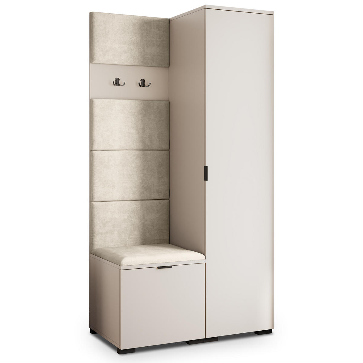 GARDEROBENSCHRANK LORI 95/181/51 cm Modern Kaschmir - Kaschmir, Holzwerkstoff (95/181/51cm) - MASSENO