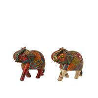 FIGUR DELHI - Holz - Multi - M - 2er Set - Multicolor, Holz (8/15/18cm) - J-Line