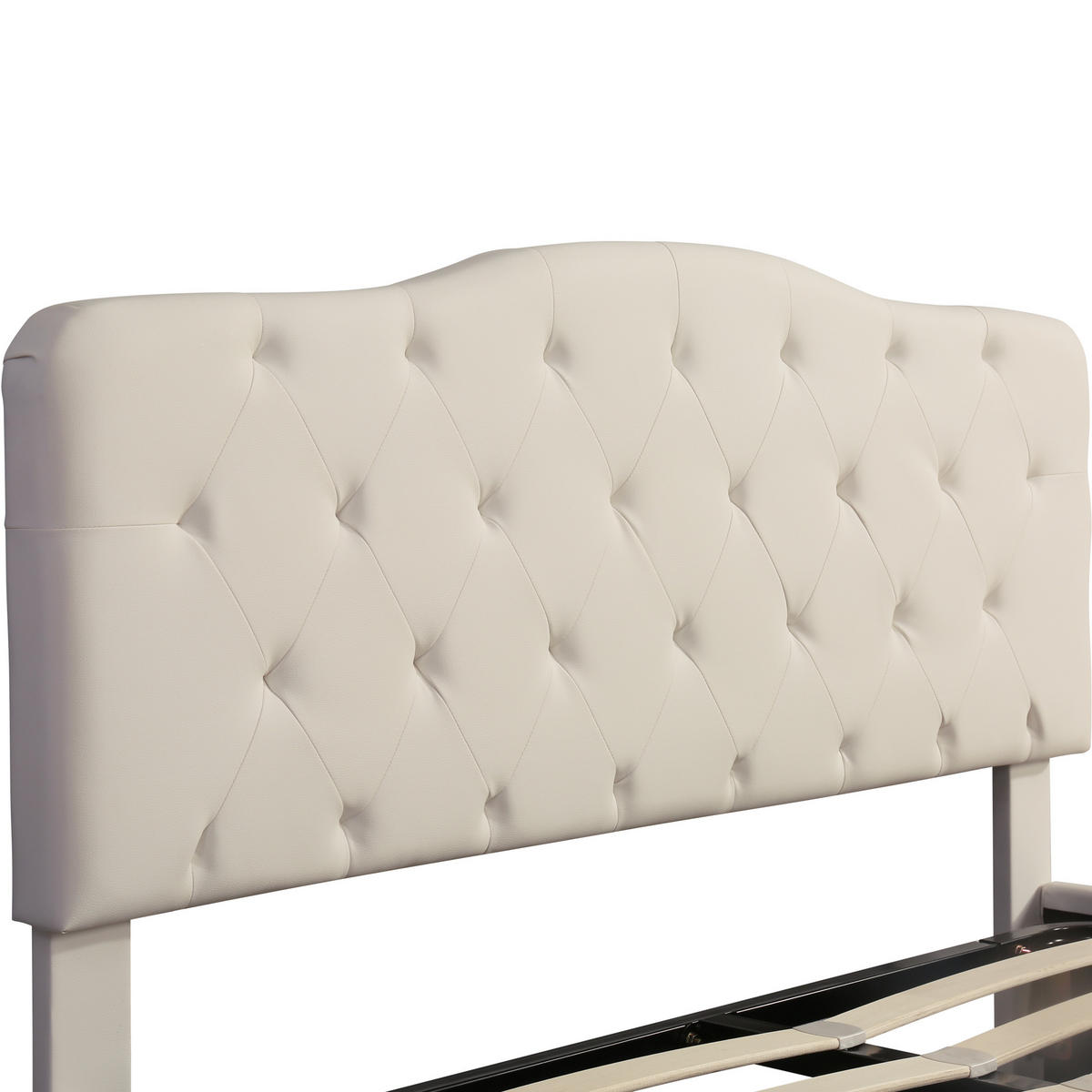 POLSTERBETT 180/200 cm aus Leinen mit hydraulischem Bettkasten Beige - Beige, Textil (180/200cm) - Modenvie