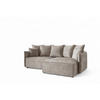 ECKSOFA Minea Mit Schlaffunktion - Beige, Holzwerkstoff/Textil (221/153cm) - Fun Möbel