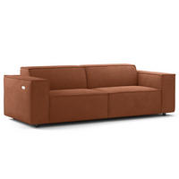 2,5-SITZER SOFA - Braun, Textil (223/70/96cm) - home24
