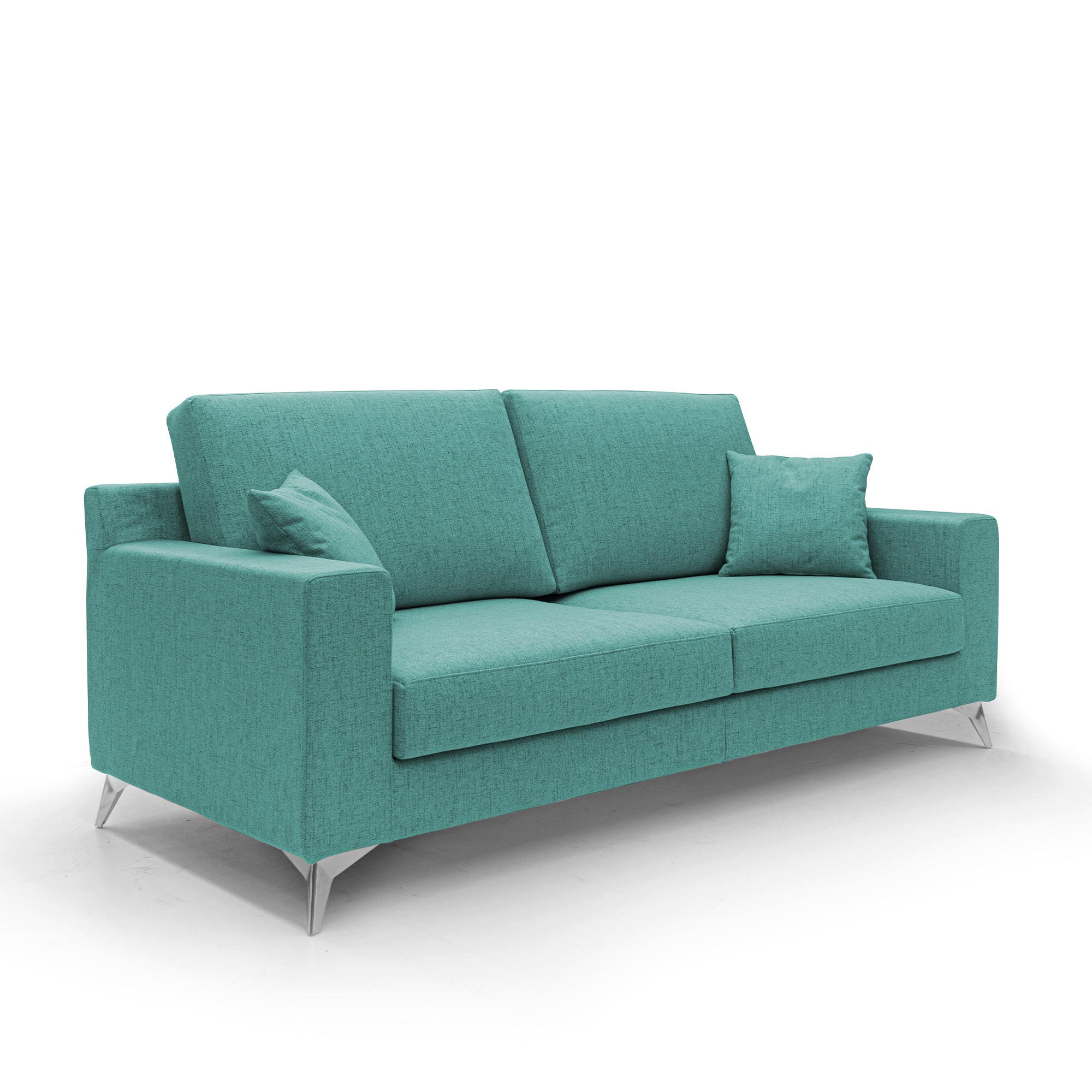 Divani.store Linearsofa Grün 206x95x91 cm
