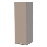 HÄNGESCHRANK Brerra W4/30 Weiß / RAL 1019 graubeige Matt 30 / 32,5 / 96cm - Graubraun/Weiß, Holz/Holzwerkstoff (30/96/32.5cm) - Feldmann-Wohnen