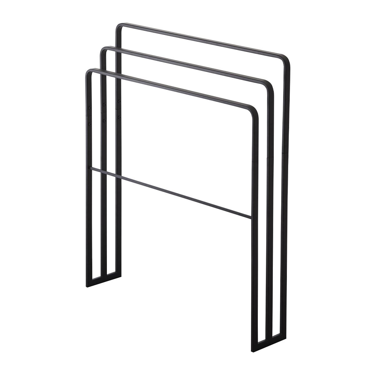 HANDTUCHHALTER mit 4 Stangen - L70 cm - Schwarz, Metall (14/81/70cm) - Yamazaki