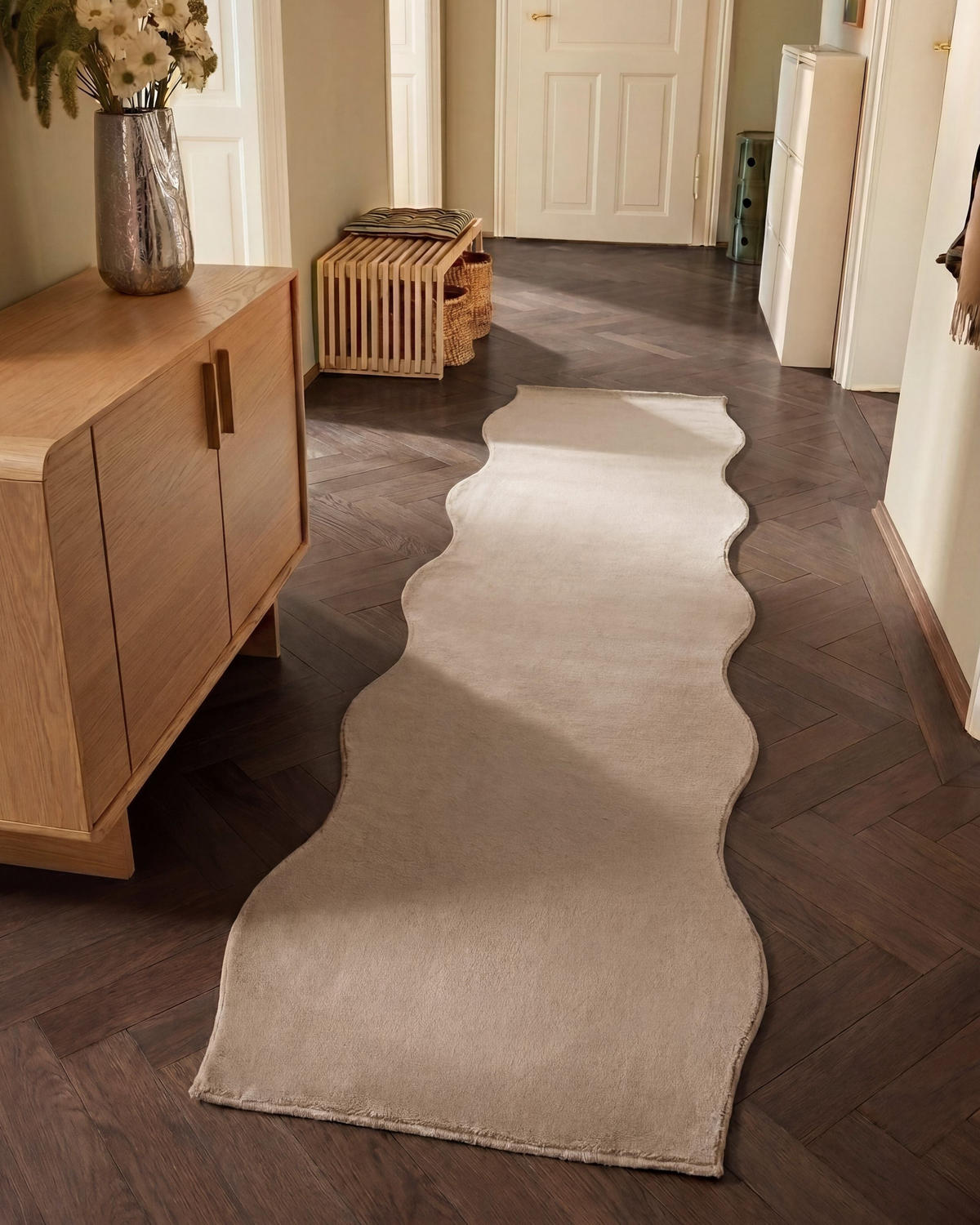 KOBEREC Béžový 80/300 cm Dawa - béžová, plast (80/300cm) - Beliani