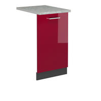 ČELNÍ PANEL MYČKY R-Line Červená vysoký lesk - antracitová/červená, kompozitní dřevo (45/81.8/1.6cm) - Vicco