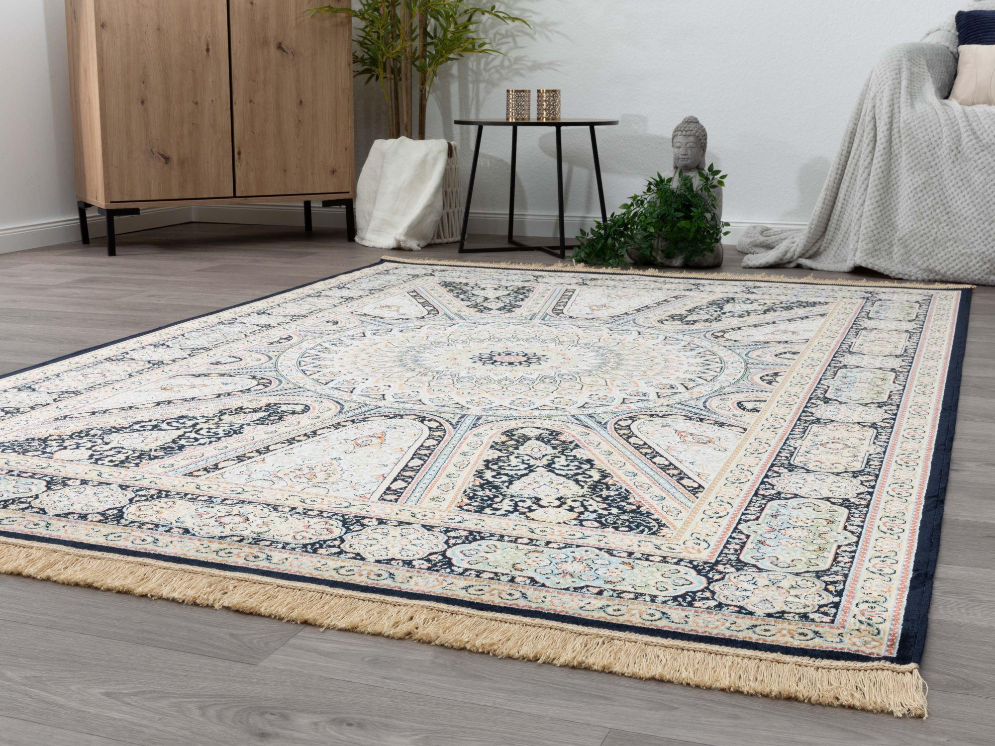 ORIENTTEPPICH 195/300 cm Riad Ghom - Schwarz, Textil (195/300cm) - Steffensmeier