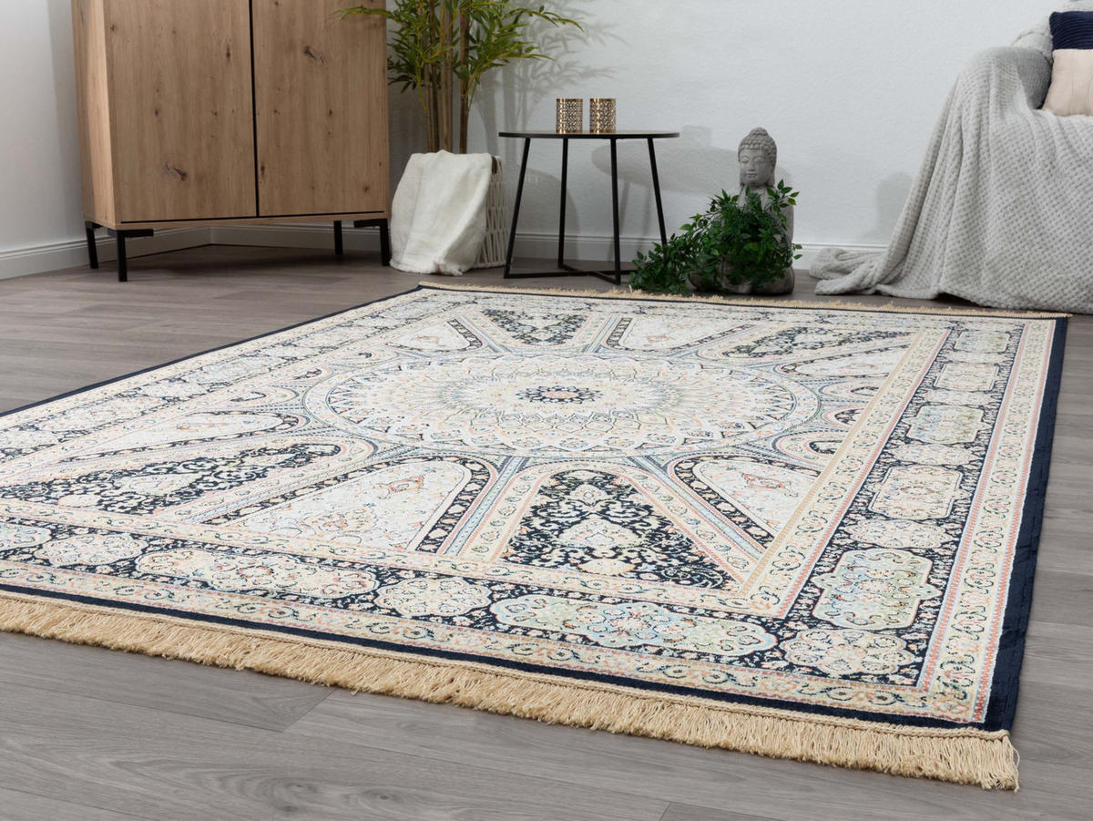 ORIENTTEPPICH 195/300 cm Riad Ghom - Schwarz, Textil (195/300cm) - Steffensmeier