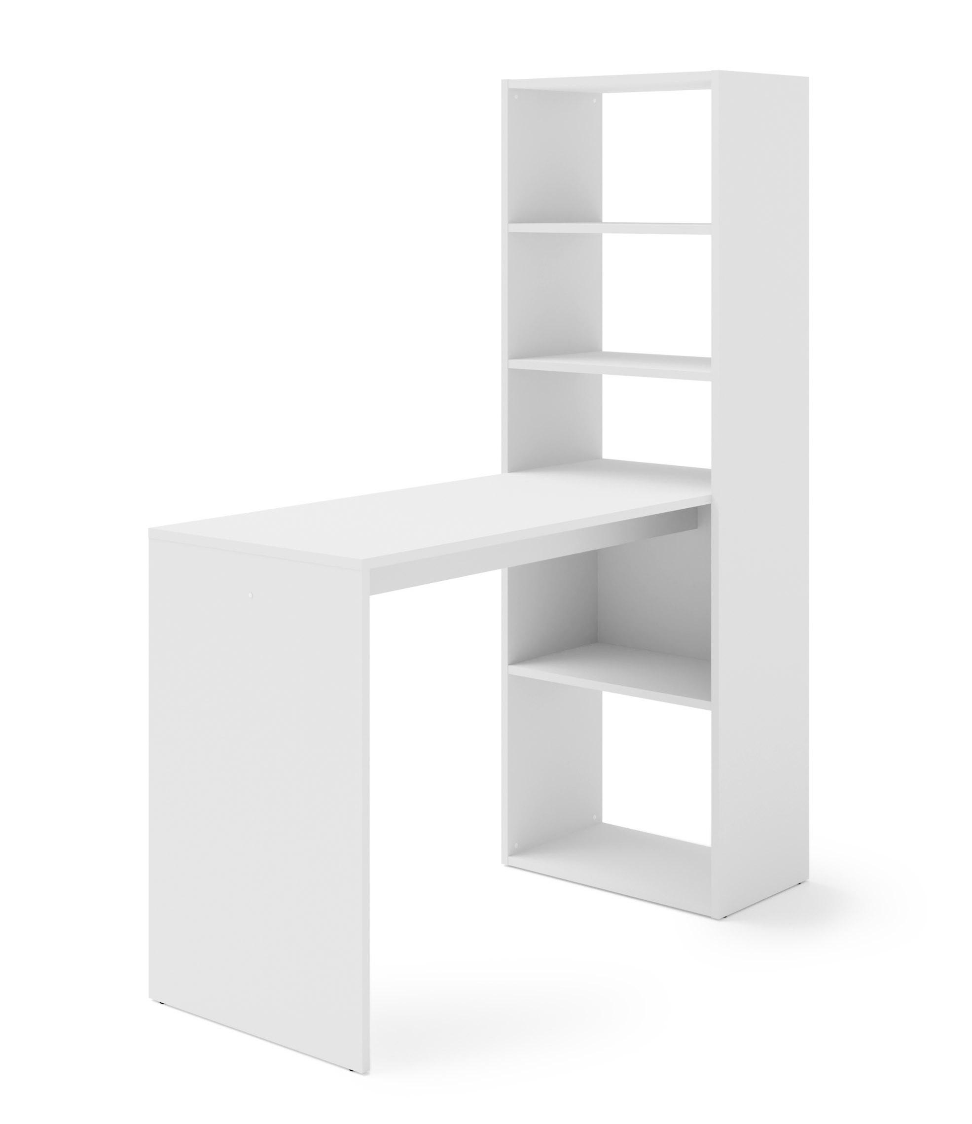SCHREIBTISCH Weiß 50/150/120 - Weiß, Holzwerkstoff (90/50/150cm) - RAUMHIRSCH FURNITURE