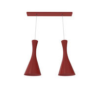 HÄNGELEUCHTE - Rot, Metall (20/70/120cm) - Lumicom