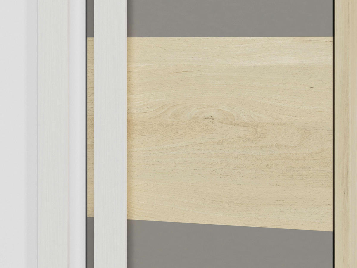 KLEIDERSCHRANK – DROP 0201 – 80 cm – Drop – Weiß - Weiß, Holzwerkstoff (80/199/55cm) - hi-markt
