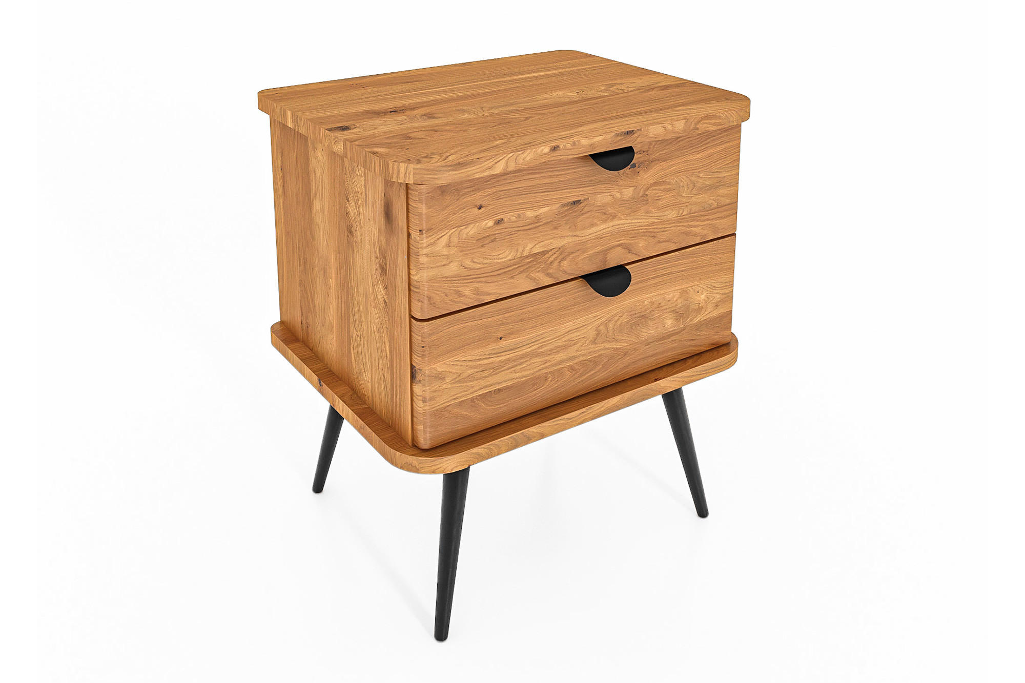 NACHTTICH LINA - Wildeiche, Holz (50/57/41cm) - byoak