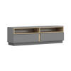 TV-SCHRANK - RTV Reyla 09 Grau - Grau, Holzwerkstoff (180/55/42cm) - Möblo