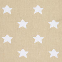 BAUMWOLLSTOFF Meterware Sterne beige, 150 cm - Beige, Textil (150/100cm) - Homescapes