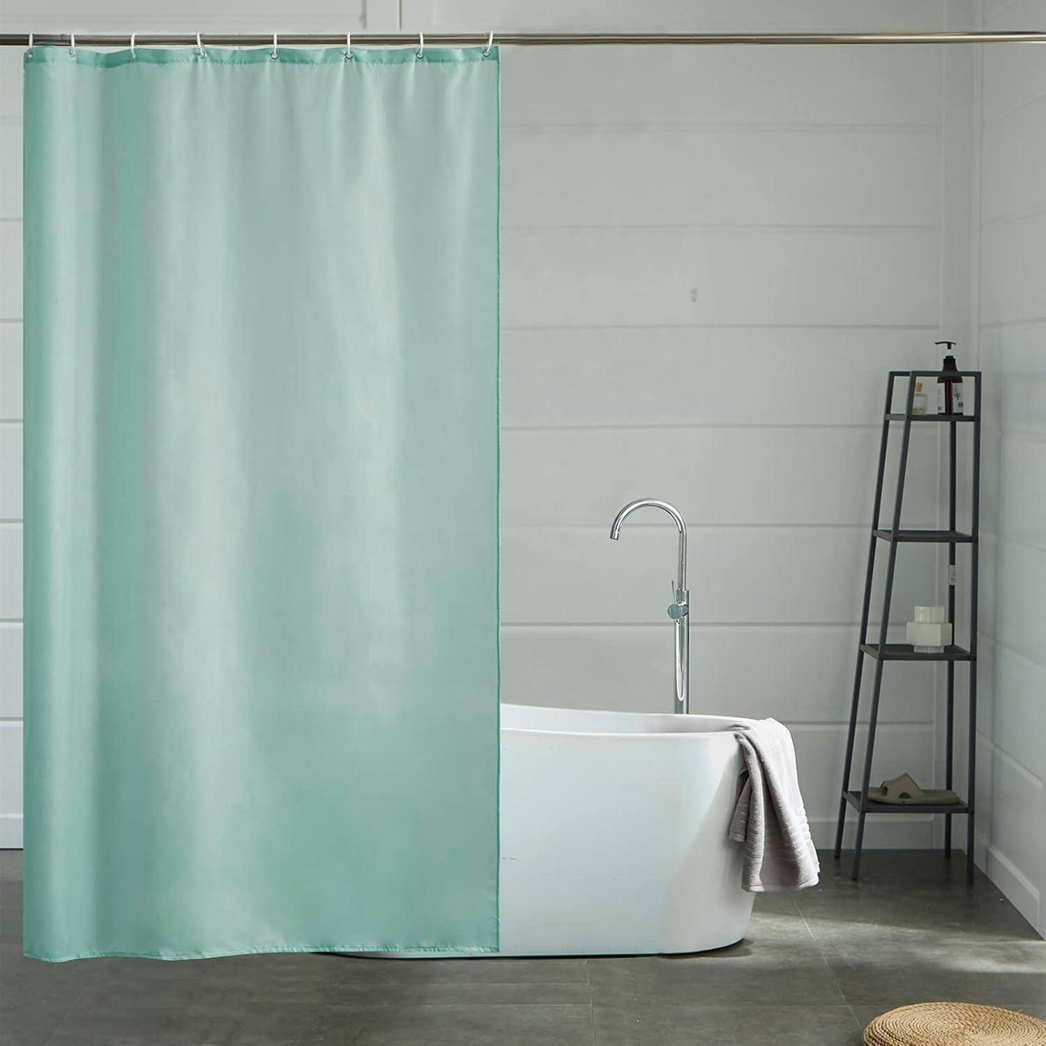 DUSCHVORHANG Textil Minzgrün 120 x 180 cm - Hellgrün, Textil (120/180cm)