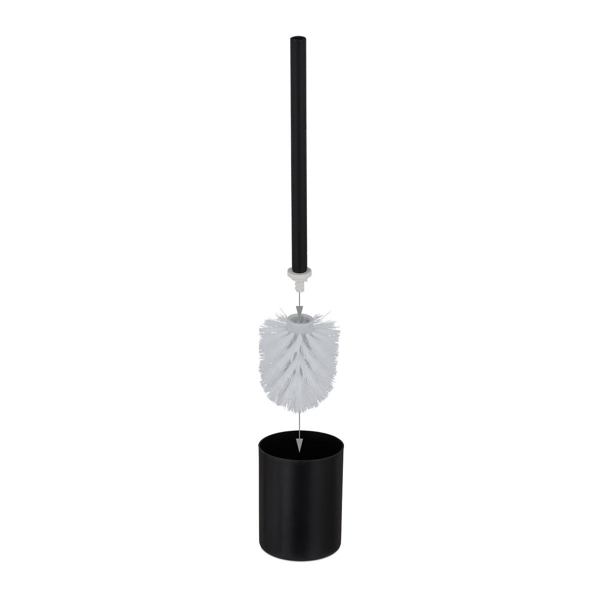 WC-GARNITUR - Multicolor, Holzwerkstoff/Metall (18.5/75/18.5cm) - Relaxdays