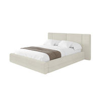 POLSTERBETT mit Bettkasten und Lattenrost, Boxbett ohne Matratze - TEVO 200x200 Creme - Sahara, Holzwerkstoff/Textil (200/200cm) - ALTDECOR