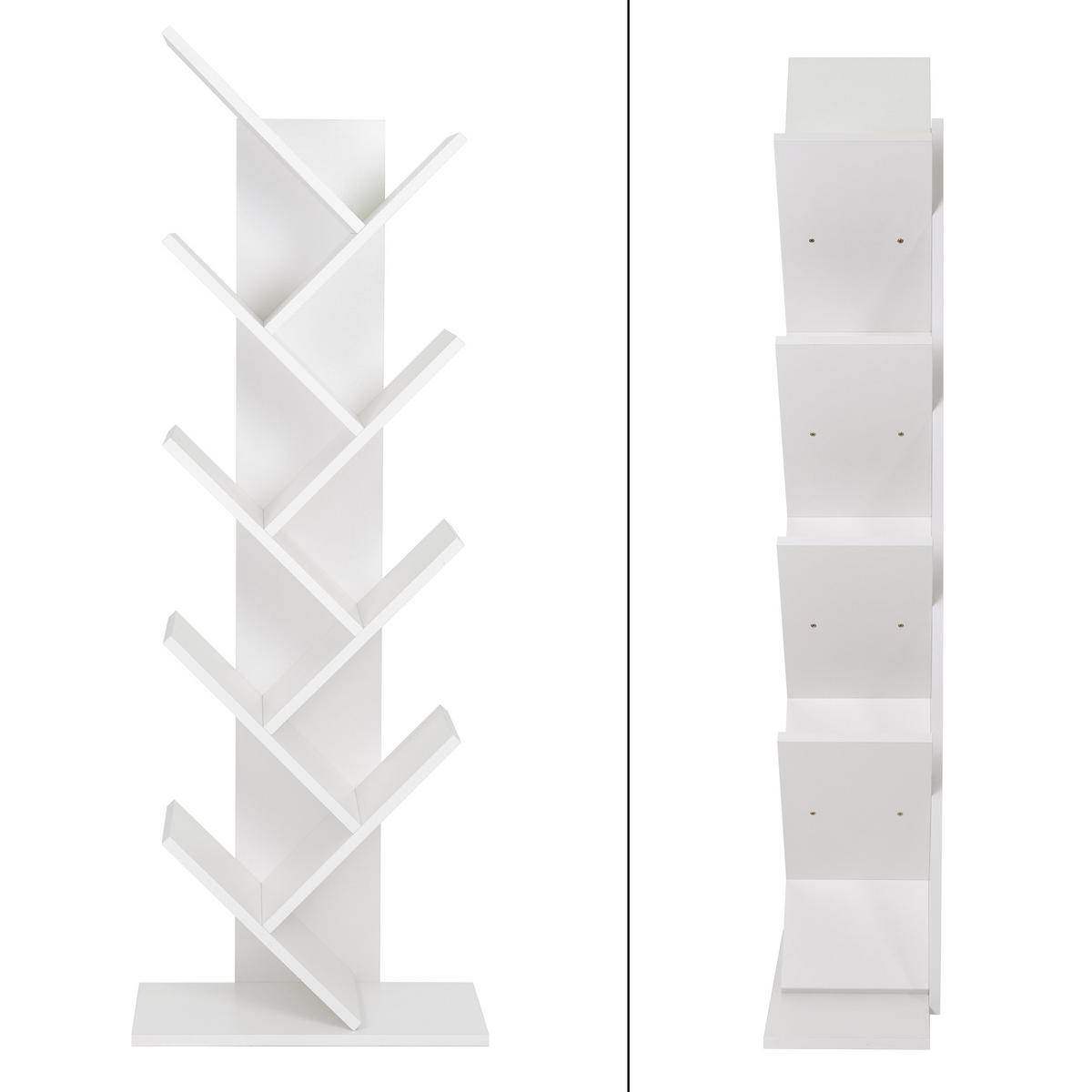 BÜCHERREGAL Weiß - Weiß, Holzwerkstoff (25/140/50cm) - ML-DESIGN