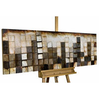 WANDBILD Gold 144/44 cm - Goldfarben, Holz/Kunststoff (144/44cm) - KUNSTLOFT