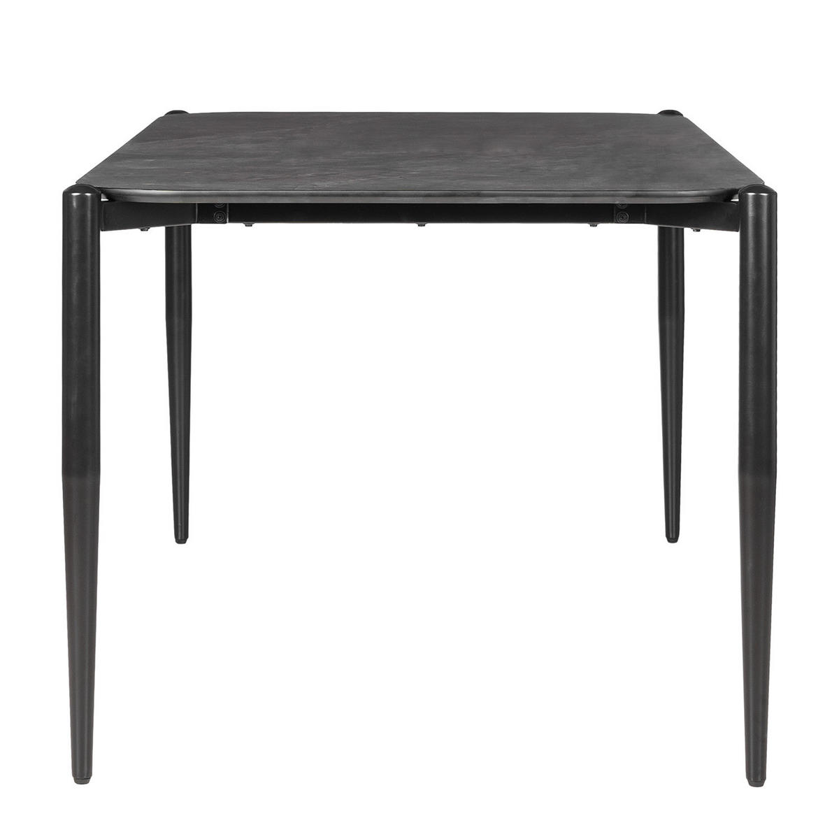 ESSTISCH - Anthrazit, Holzwerkstoff/Metall (90/160/75cm) - home24
