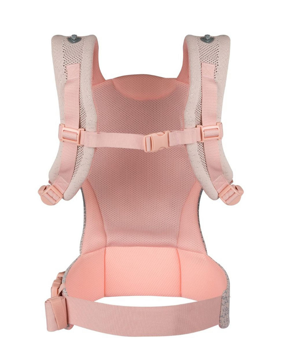 BABYTRAGE Hoody Fly rosa Hüftsitz, 3 Tragepositionen, Strickstoff, gepolsterte Gurte, 15 kg - Rosa, Textil (25/15/65cm) - Kikka boo