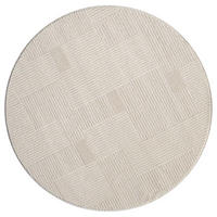 KURZFLOR-TEPPICH Flair 177 Beige 160x160 cm - Beige, Textil (160/160cm) - carpet city