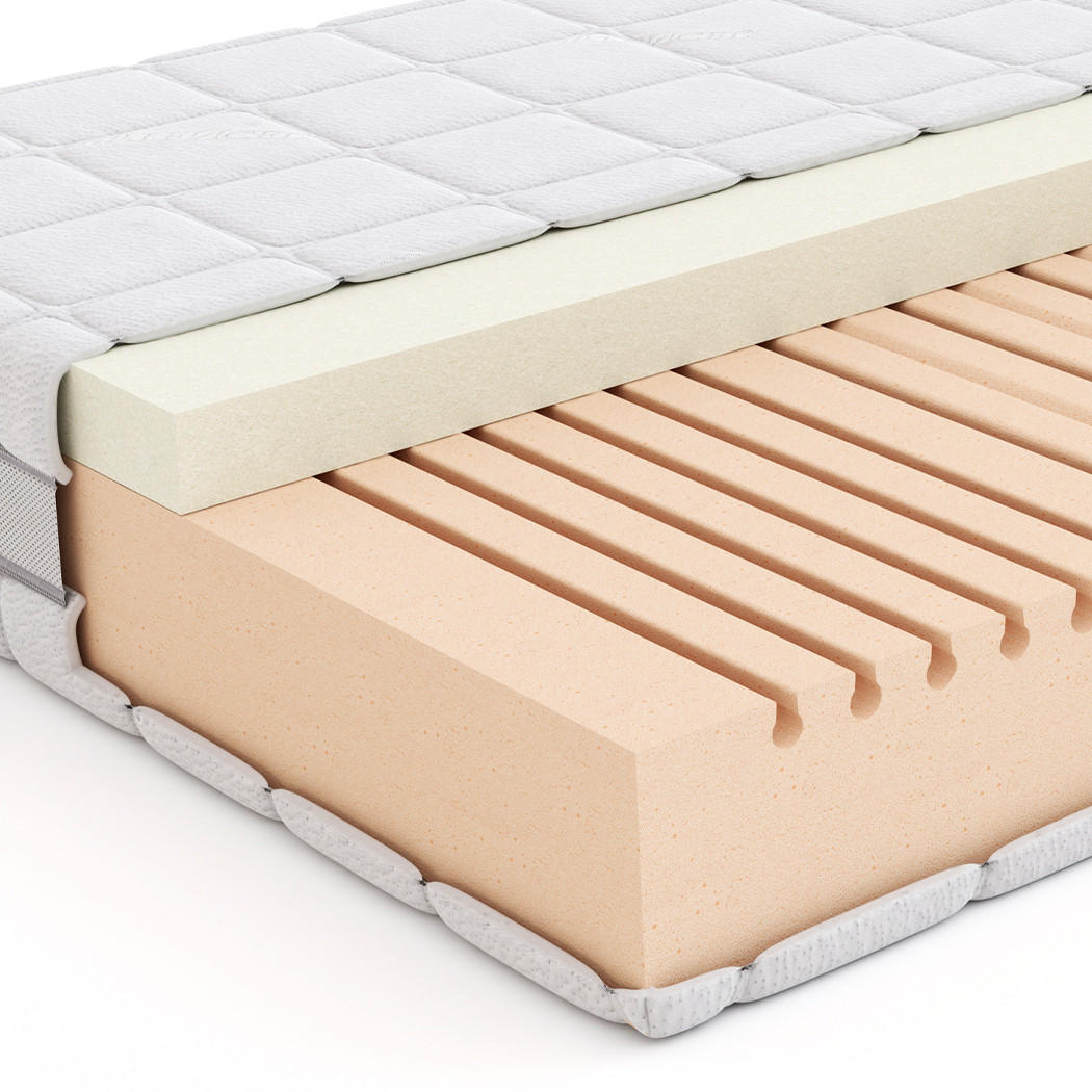 SCHAUMMATRATZE Original Thermo - Weiß, Textil (80/200cm) - Mr Mattress